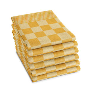 DDDDD Barbeque theedoek oker (set van 6) 