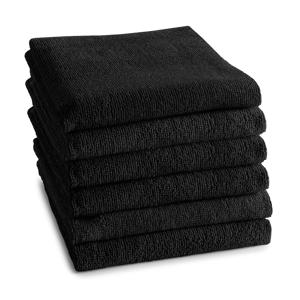Logo keukendoek zwart (set van 6)