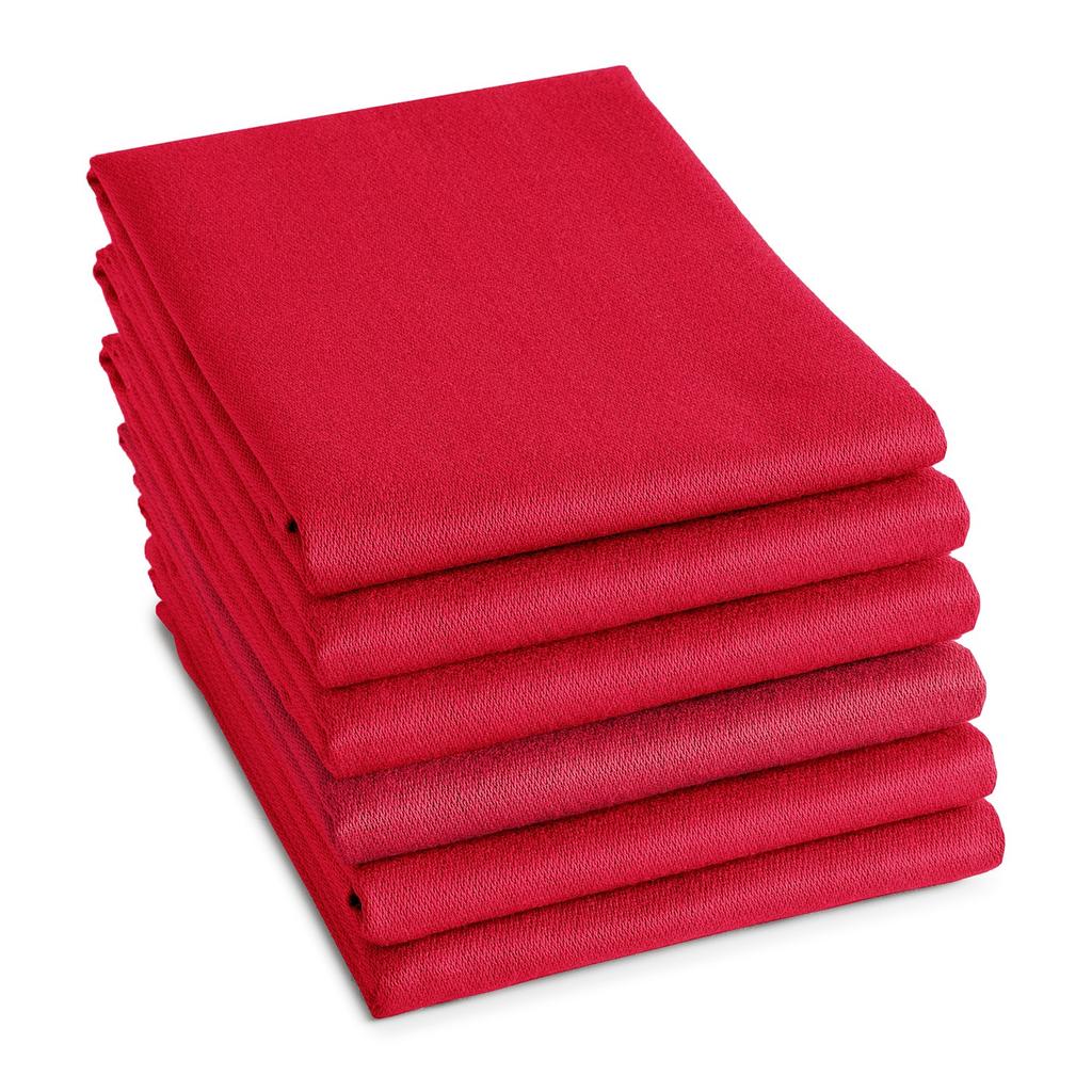 DDDDD Logo theedoek rood (set van 6)