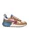 Kaotiko Detroit Multi chunky suède sneakers bruin multi