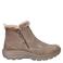 Skechers Easy Going gevoerde suède enkelboots taupe