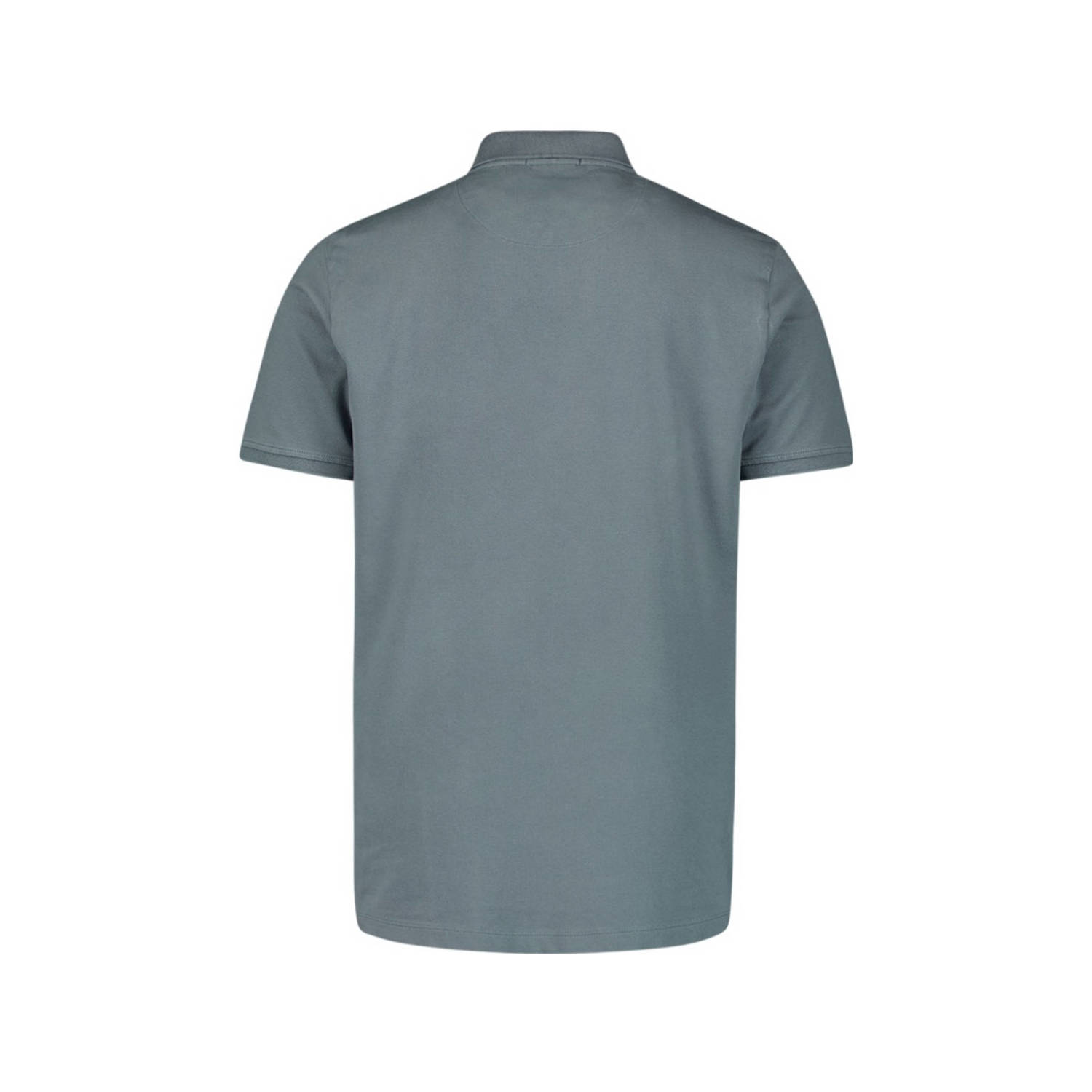 No Excess regular polo grijsblauw