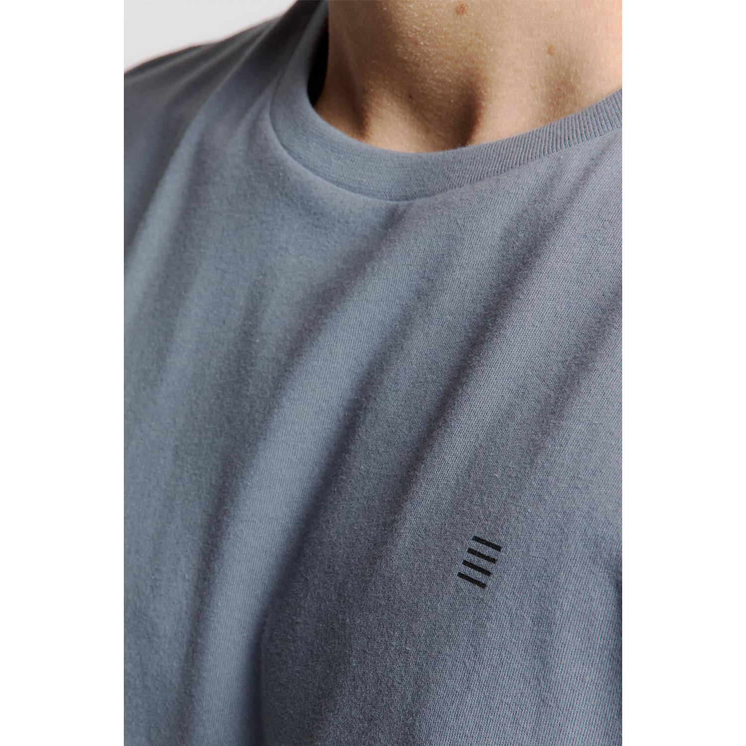 No Excess T-shirt grijsblauw