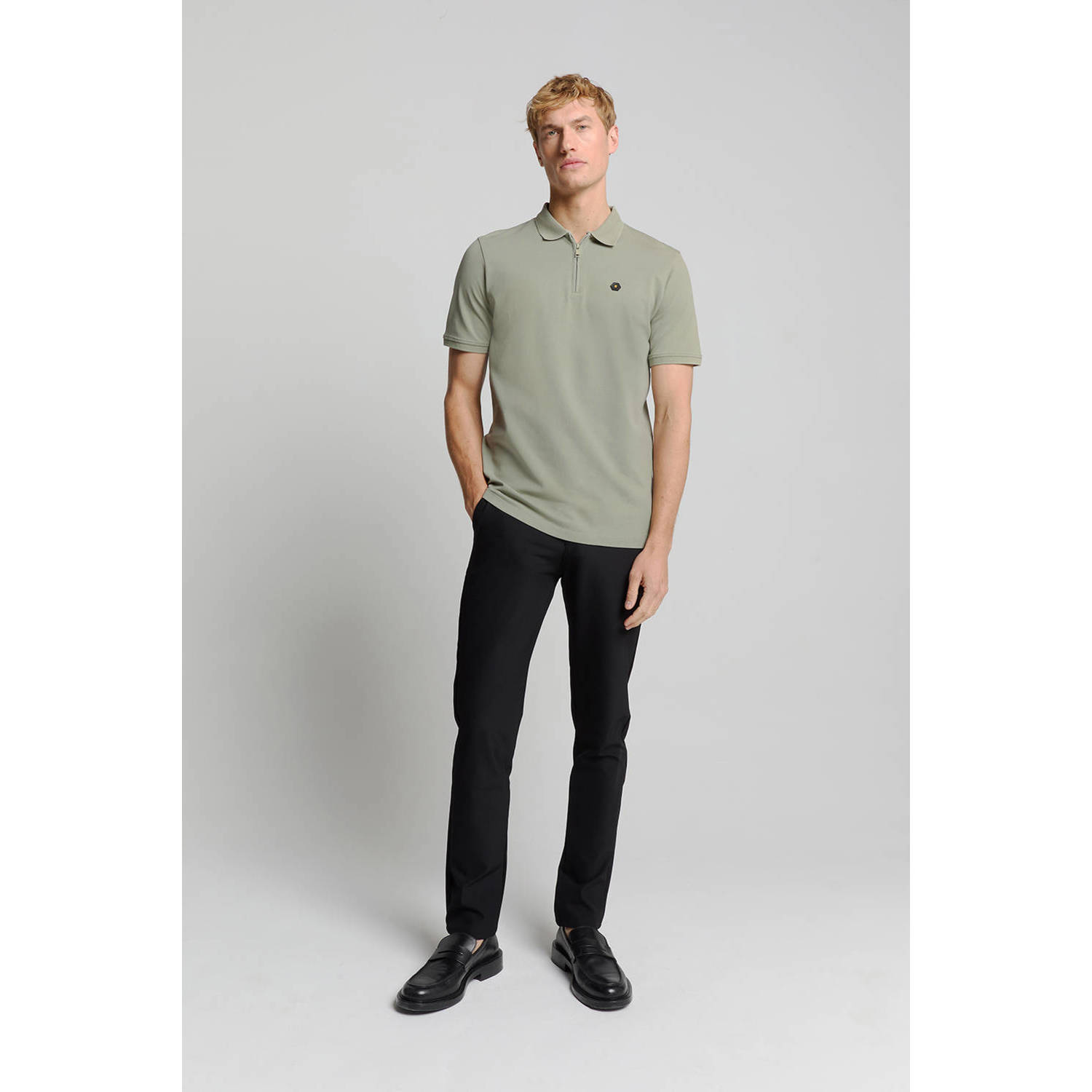 No Excess regular polo groen