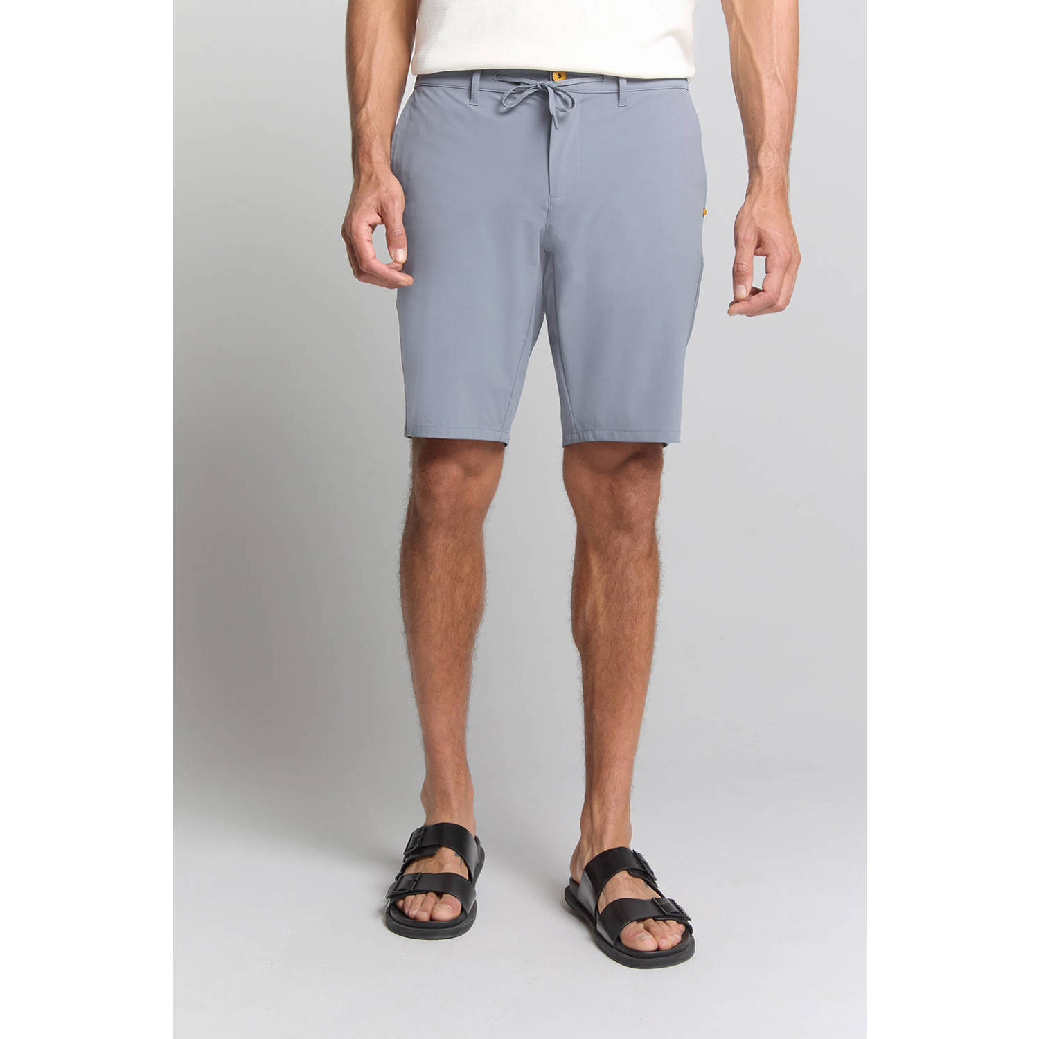 No Excess jersey regular chino short blauw