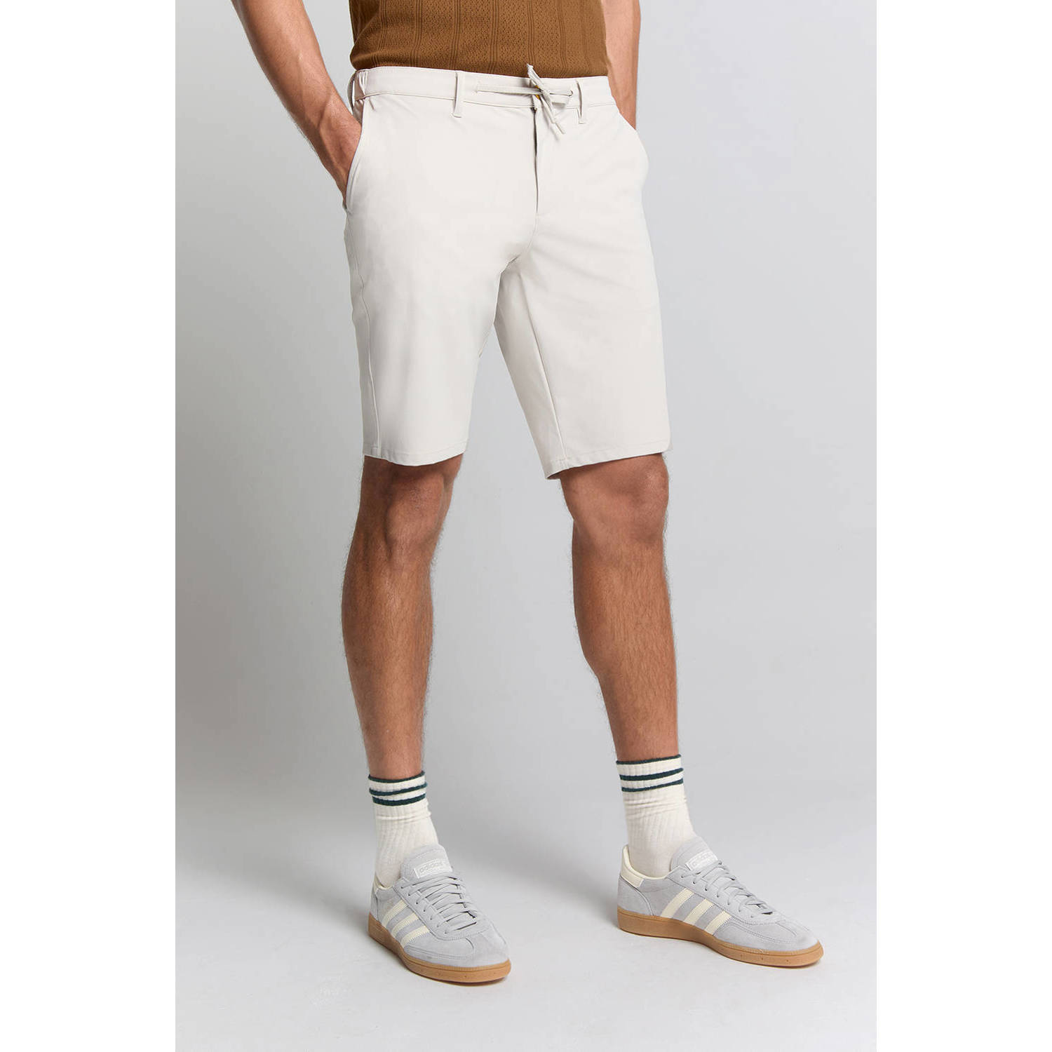 No Excess jersey regular chino short ecru