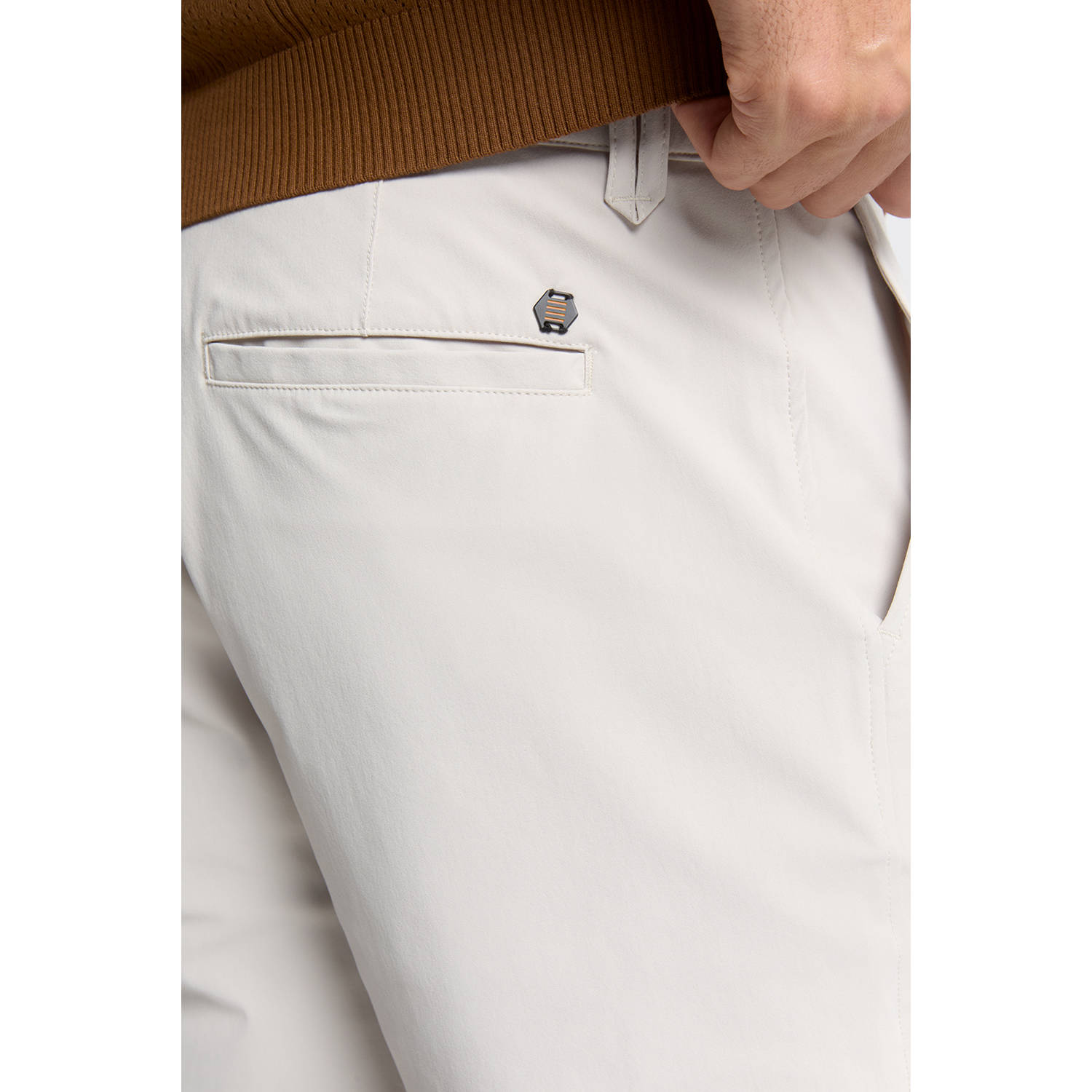 No Excess jersey regular chino short ecru