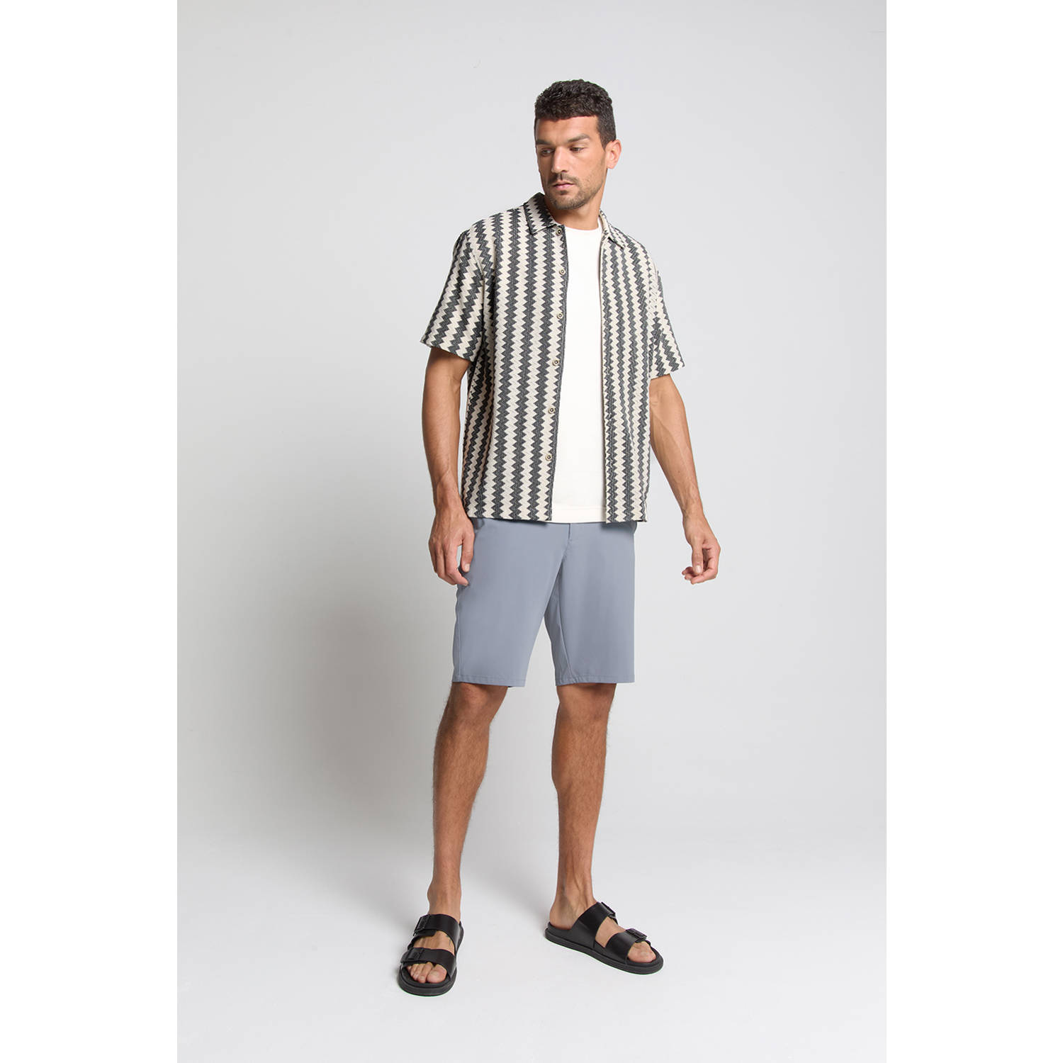 No Excess casual overhemd grijs