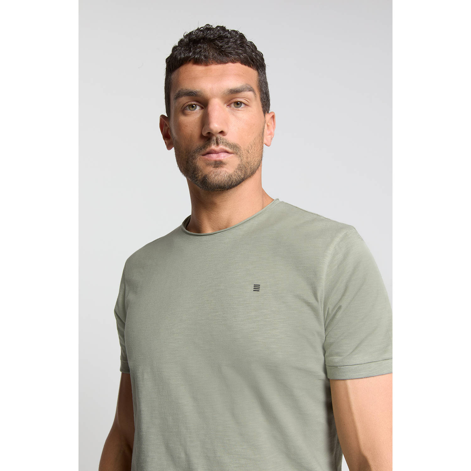 No Excess T-shirt grijsgroen