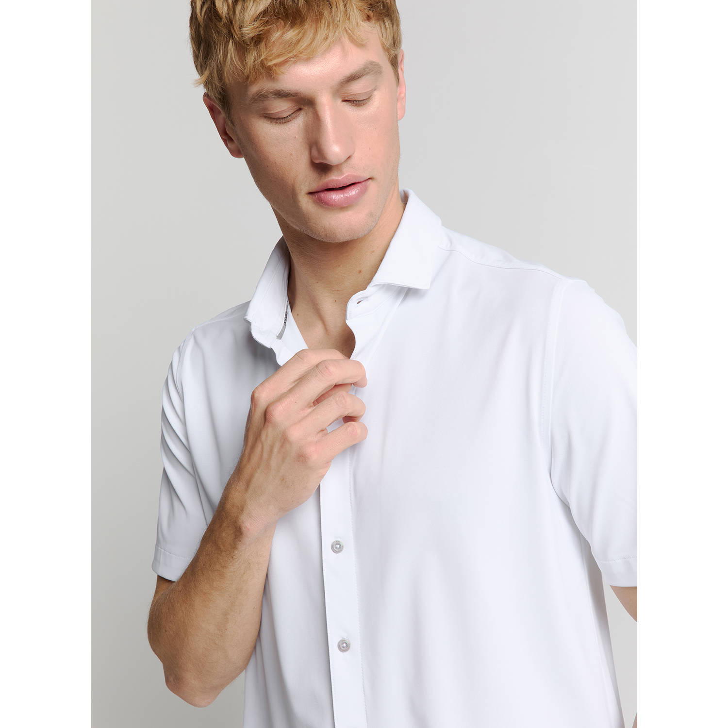 No Excess casual overhemd wit