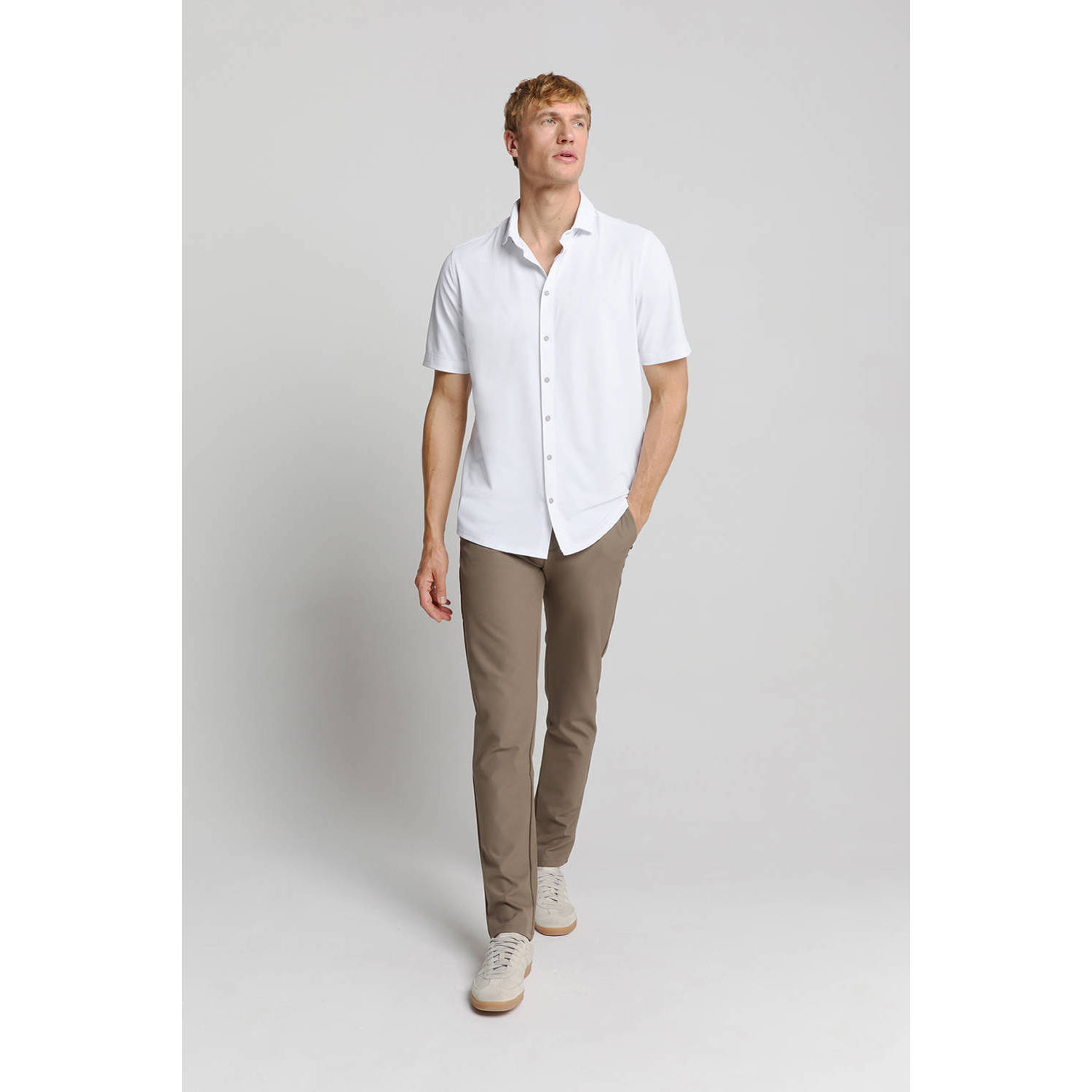 No Excess casual overhemd wit