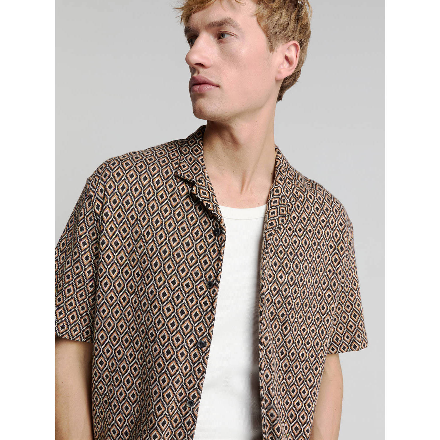 No Excess casual overhemd bruin