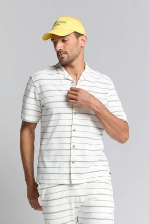 casual overhemd met textuur ecru
