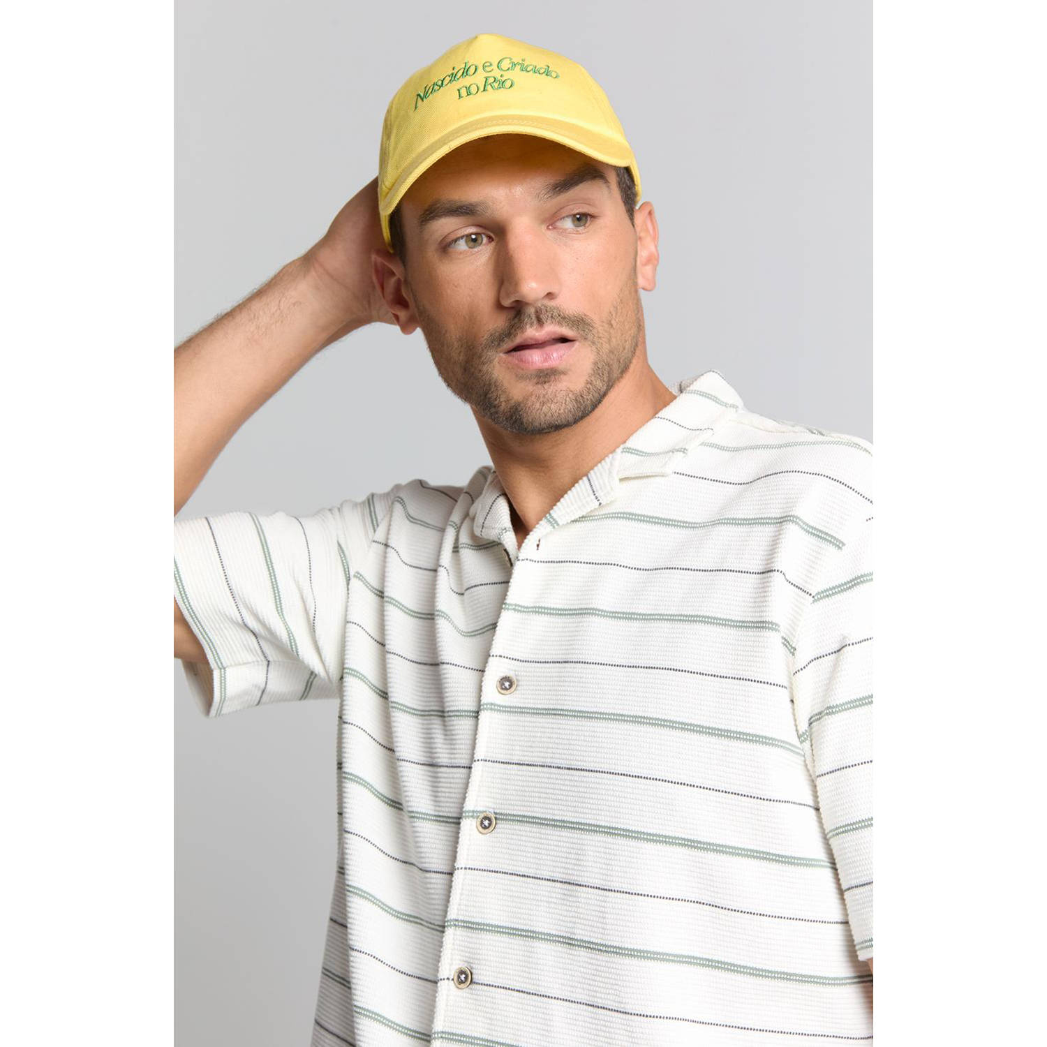No Excess casual overhemd met textuur ecru
