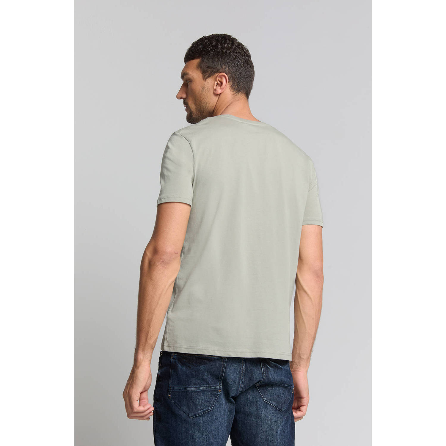 No Excess T-shirt grijsgroen