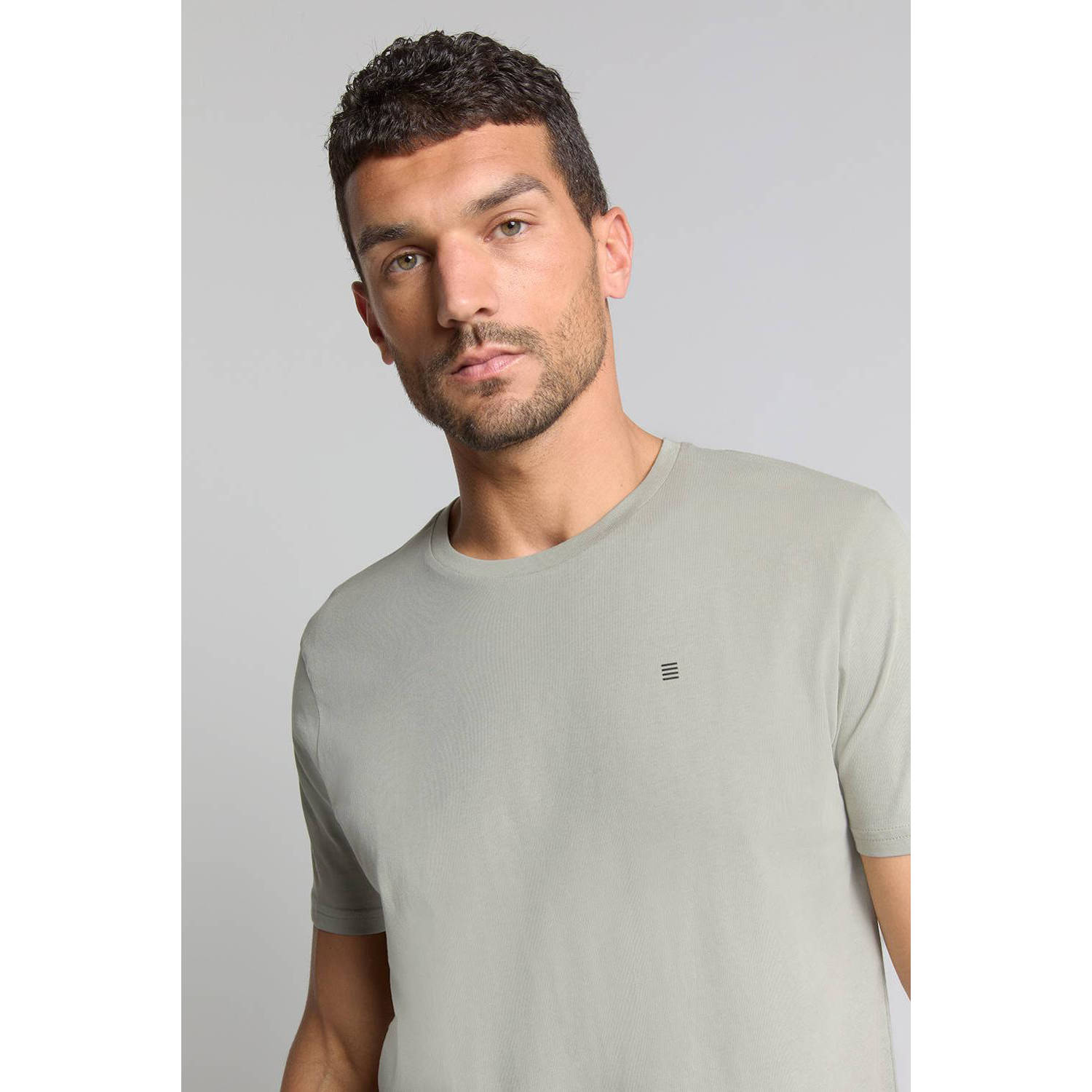 No Excess T-shirt grijsgroen