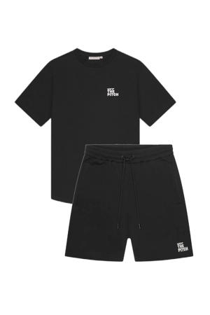 T-shirt en sweatshort zwart