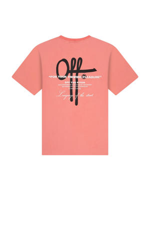 T-shirt koraalrood