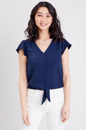 blouse donkerblauw