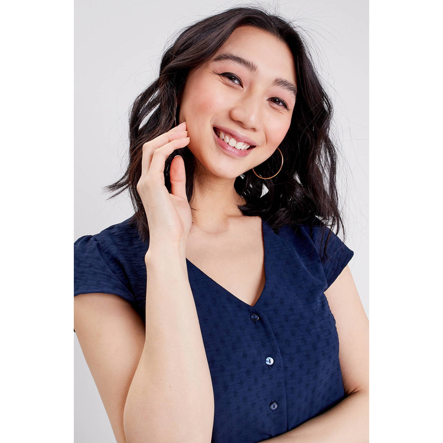 Cache blouse donkerblauw