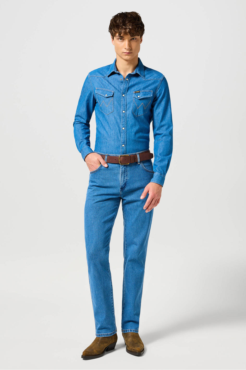 Wrangler TEXAS straight leg jeans desert mirage