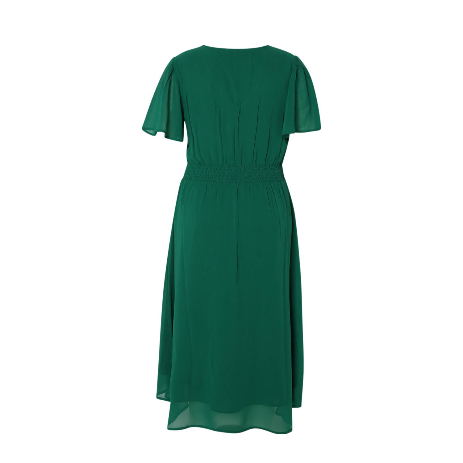 Paprika midi jurk groen