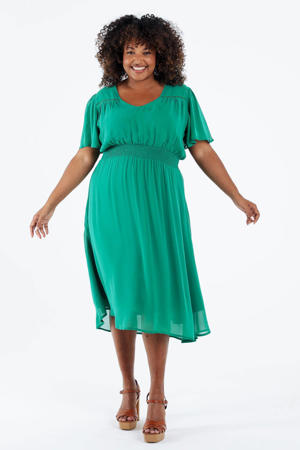 midi jurk groen