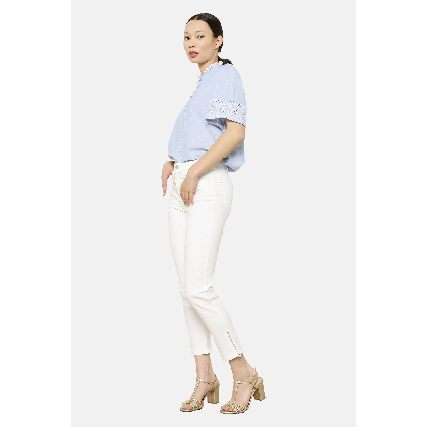 LOLALIZA slim fit jeans wit