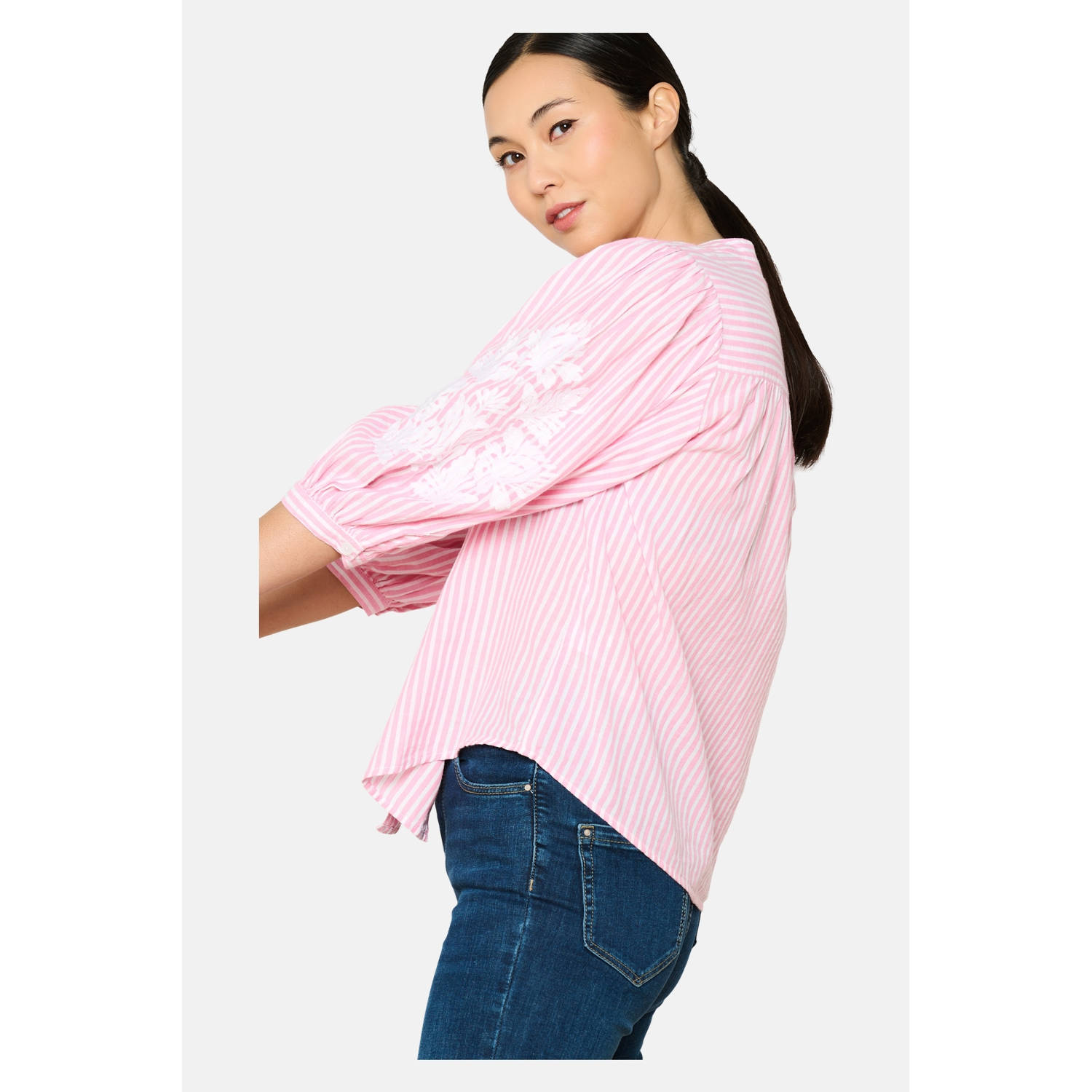 LOLALIZA blouse lichtroze