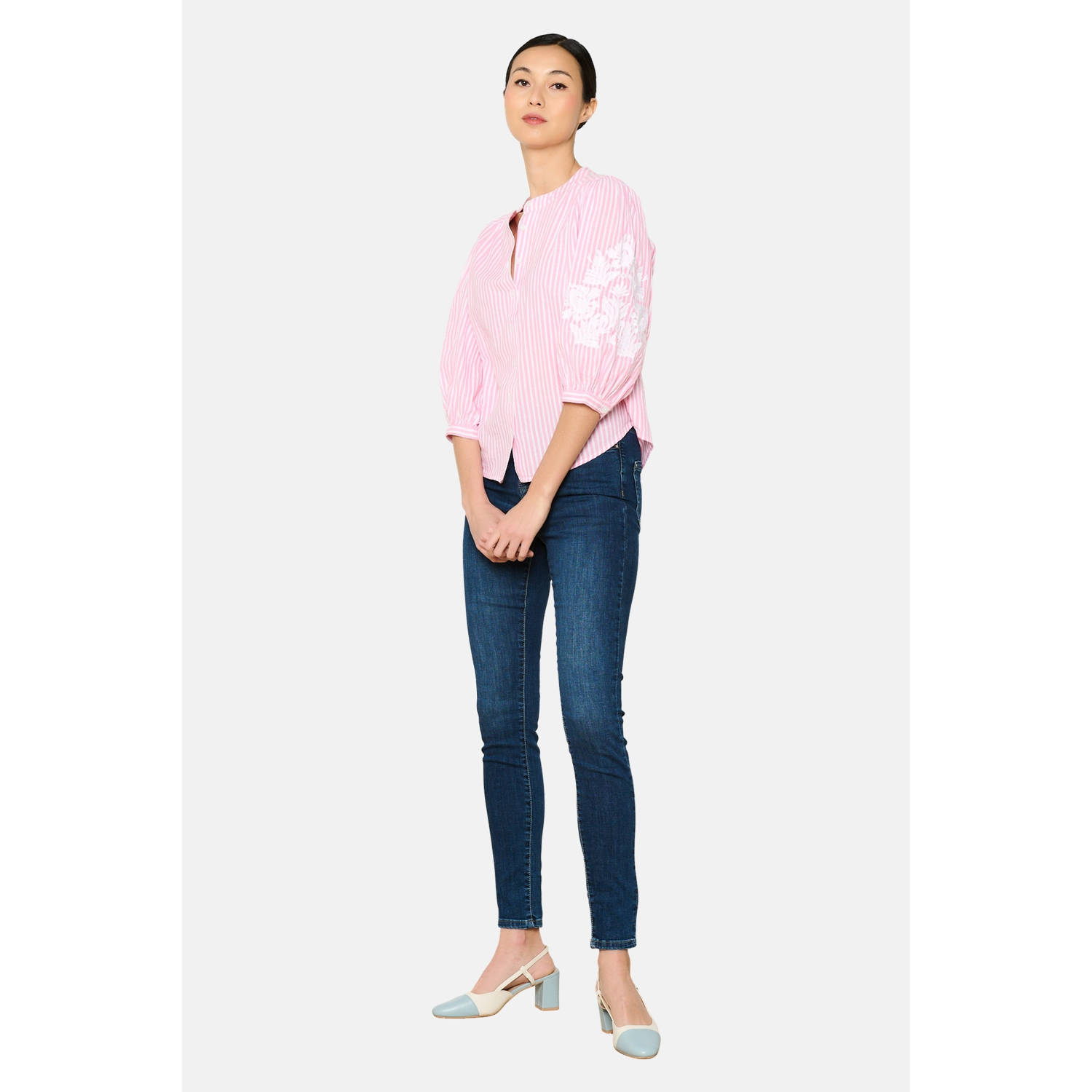LOLALIZA blouse lichtroze