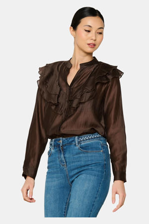 blouse donkerbruin
