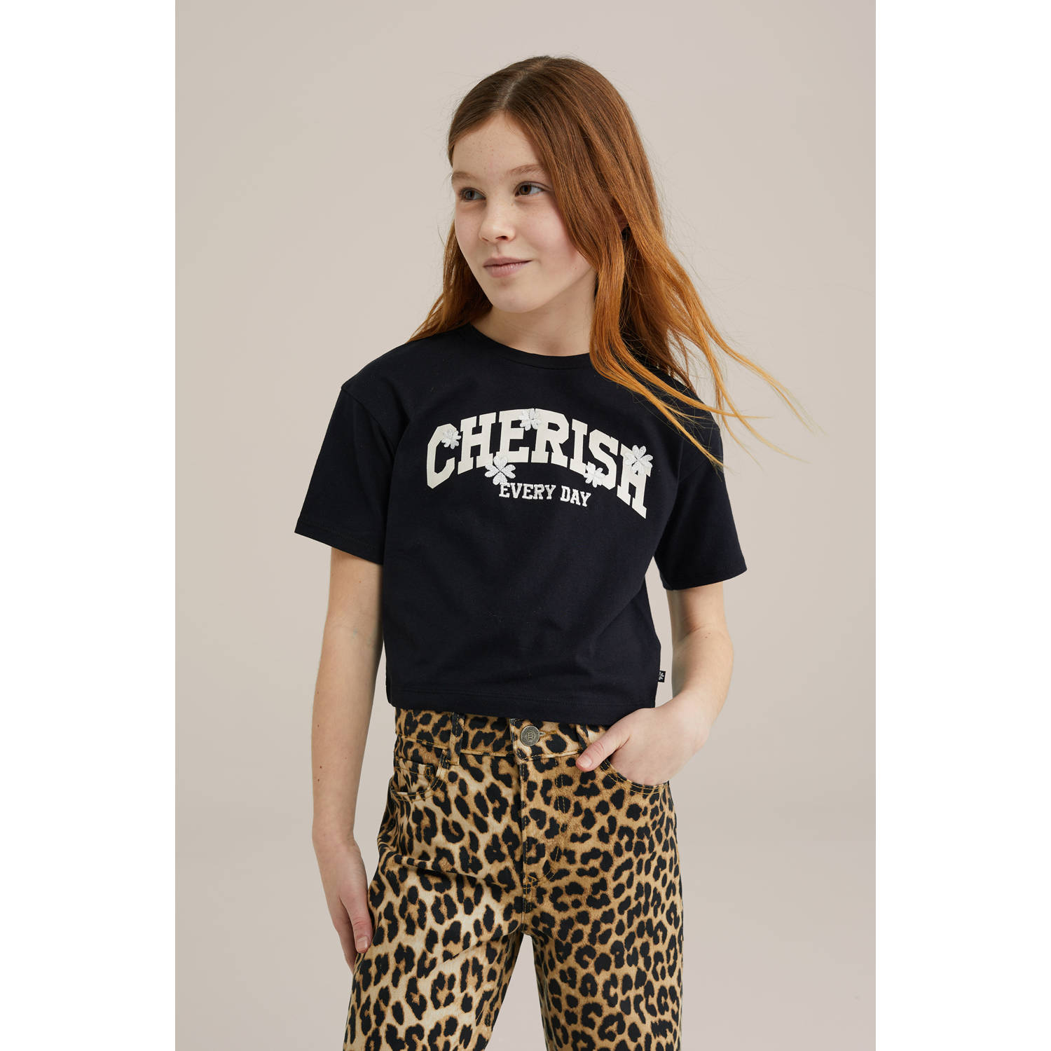 WE Fashion T-shirt zwart