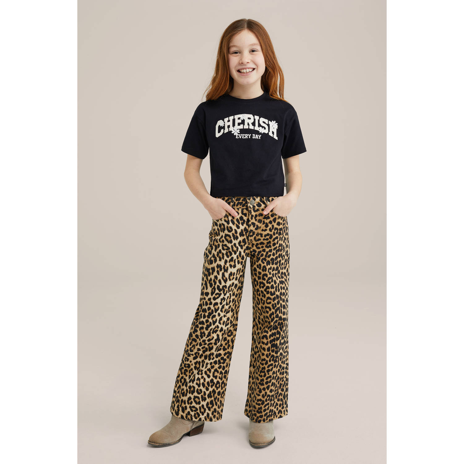 WE Fashion T-shirt zwart
