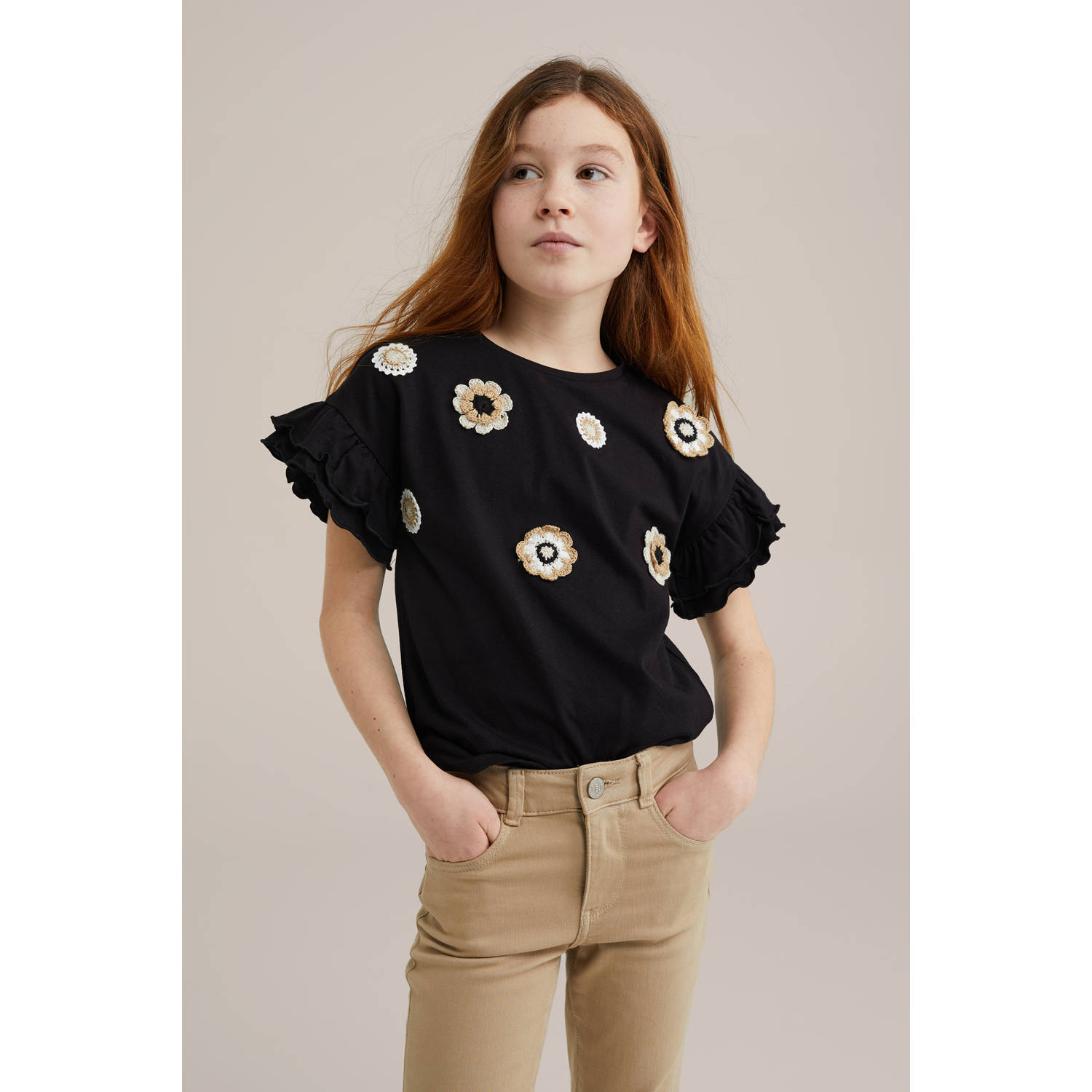 WE Fashion T-shirt zwart