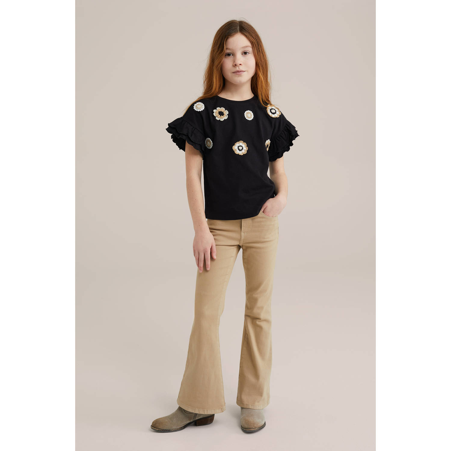 WE Fashion T-shirt zwart