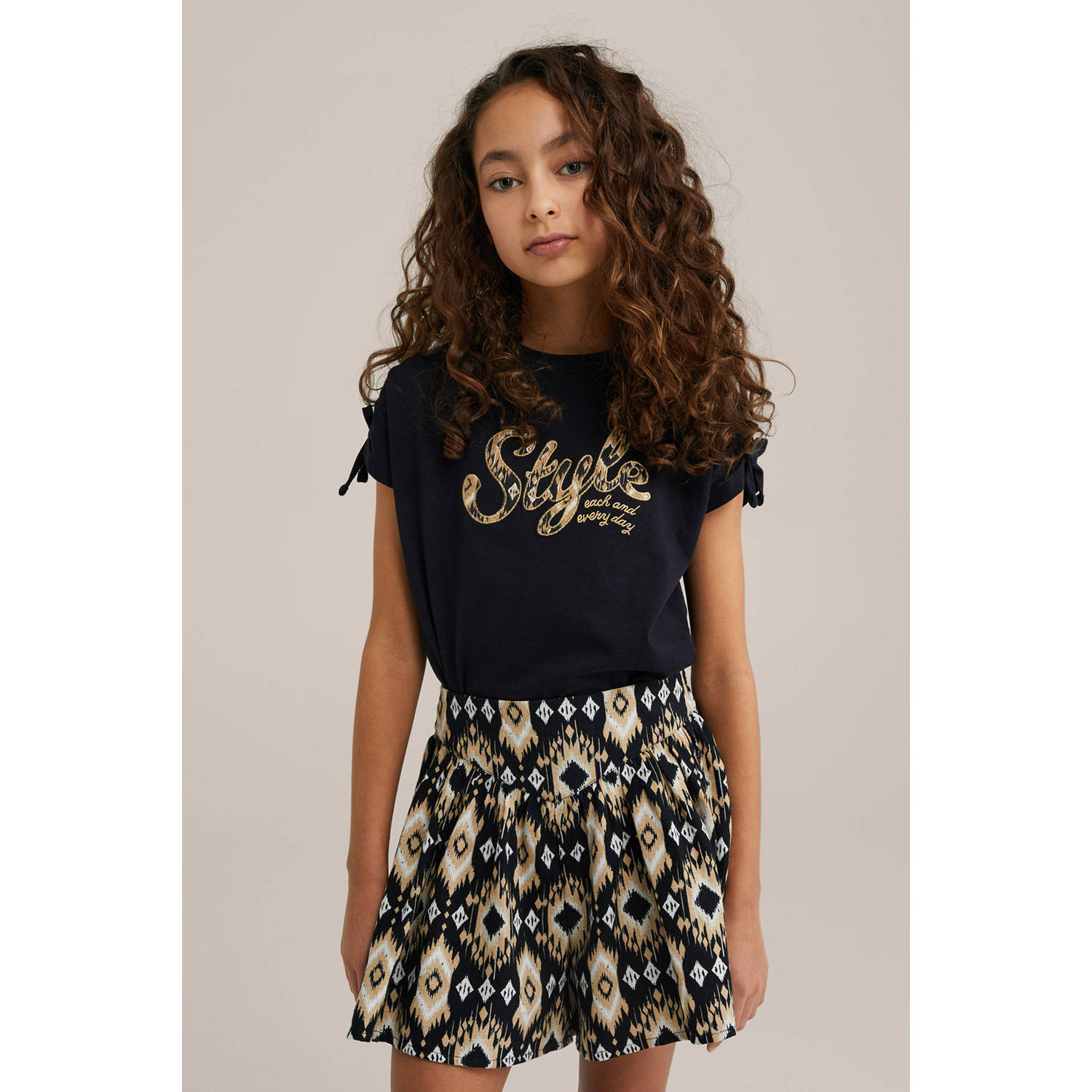 WE Fashion T-shirt zwart