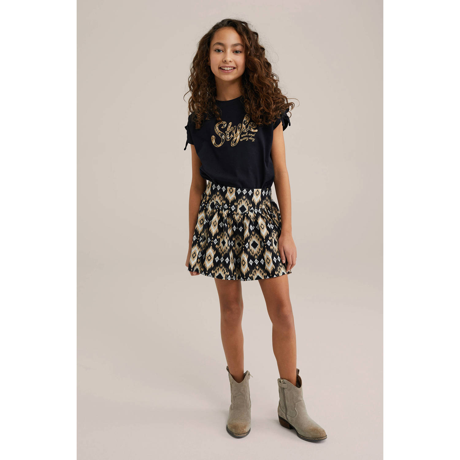 WE Fashion T-shirt zwart