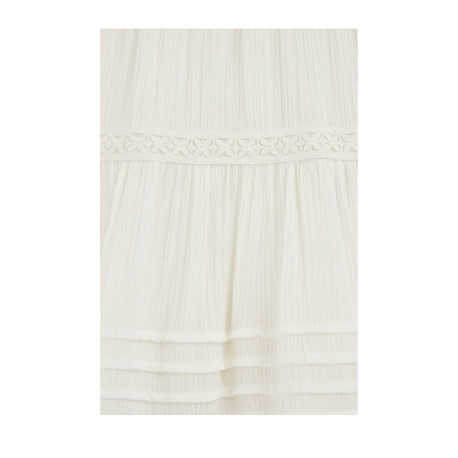 WE Fashion strokenrok broderie ecru