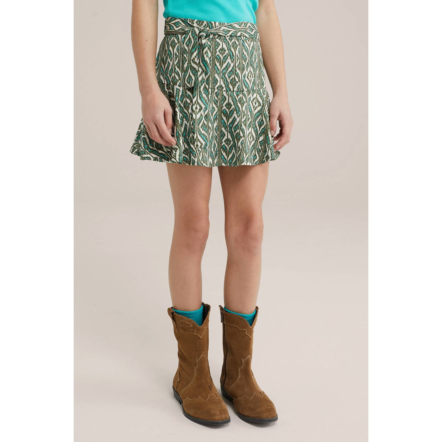 WE Fashion skort olijfgroen