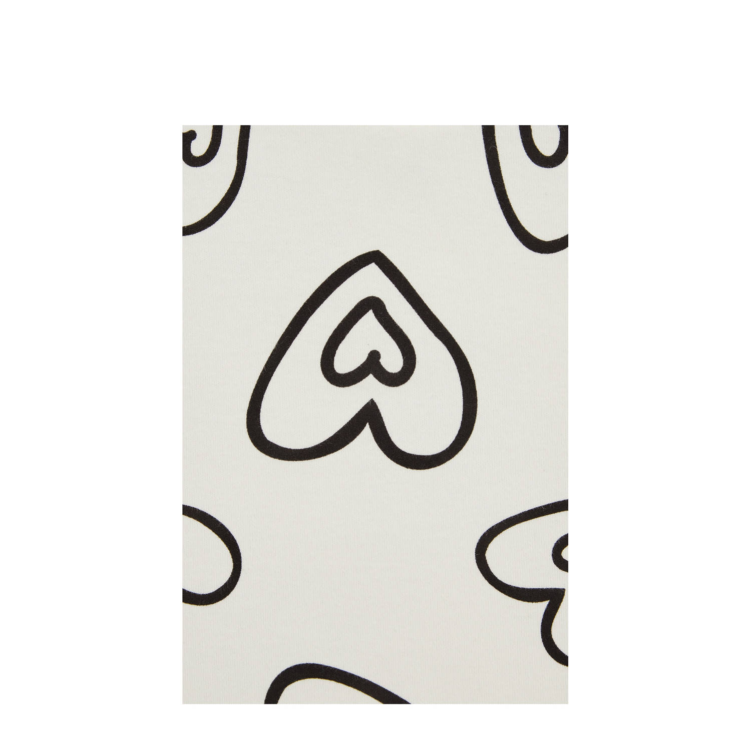 T-shirt wit zwart