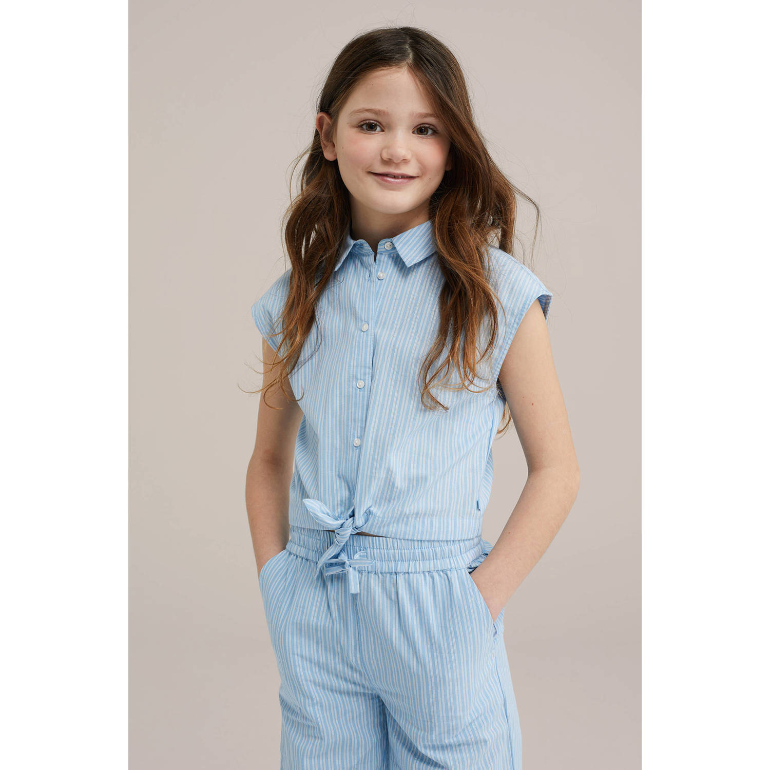 WE Fashion blouse lichtblauw