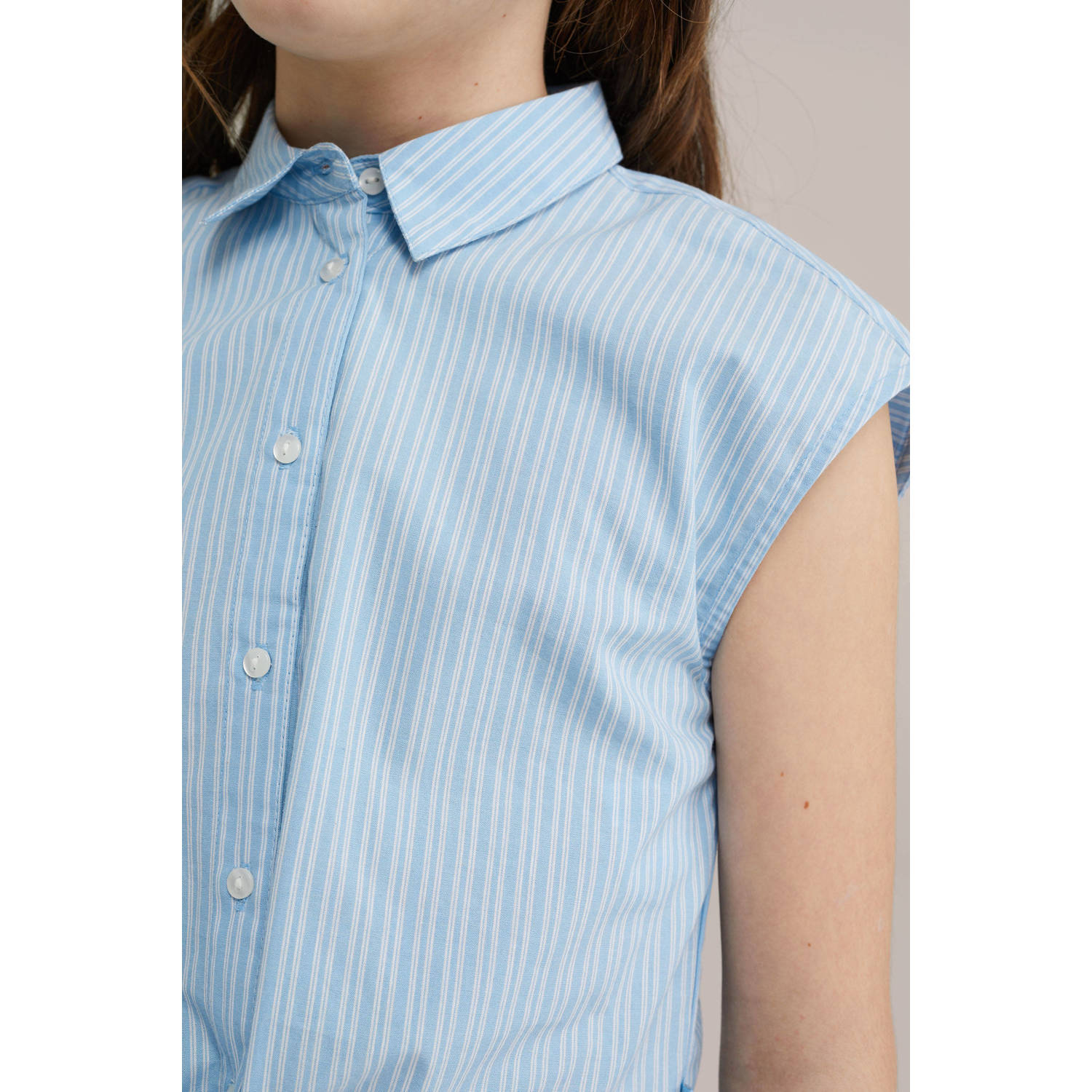 WE Fashion blouse lichtblauw