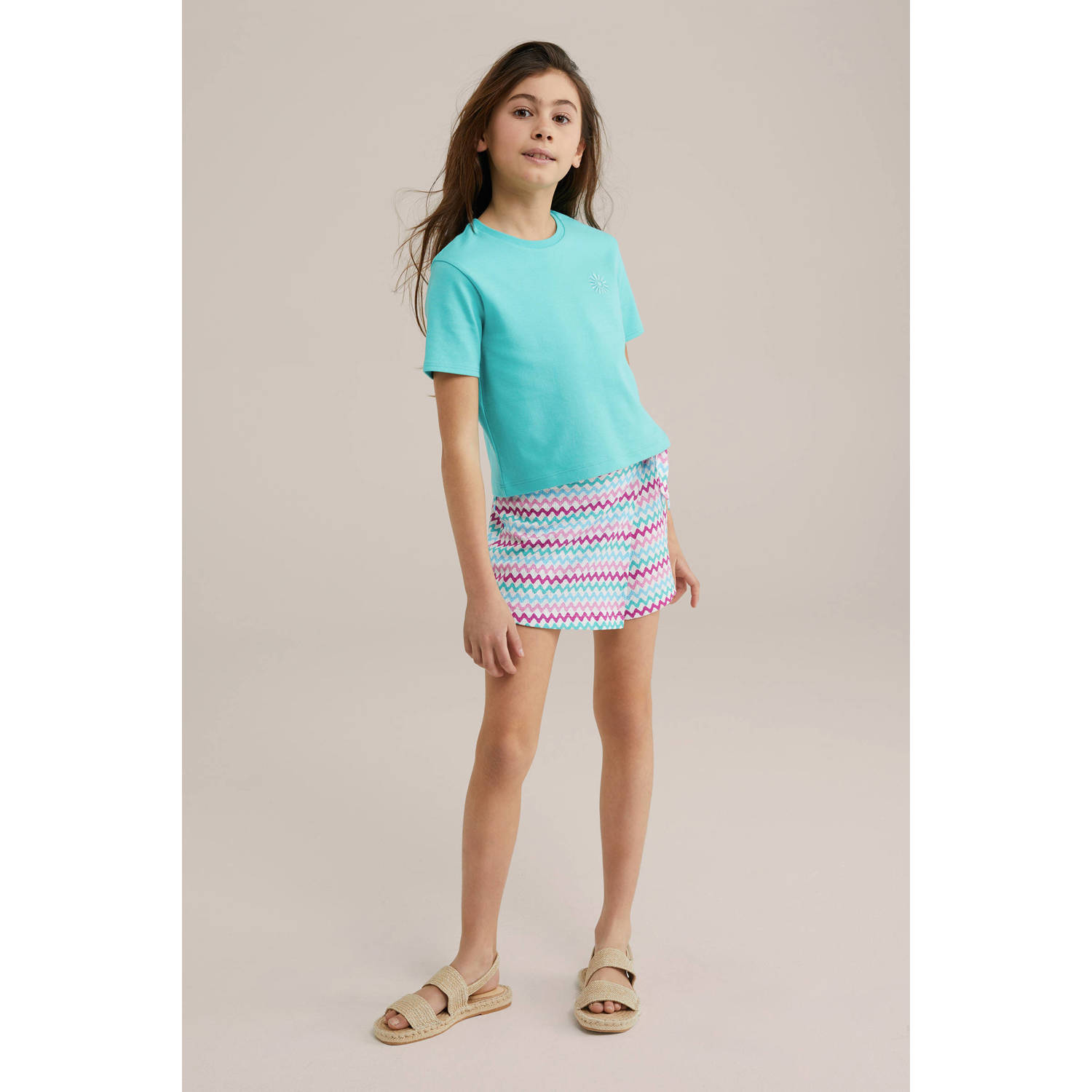 T-shirt turquoise