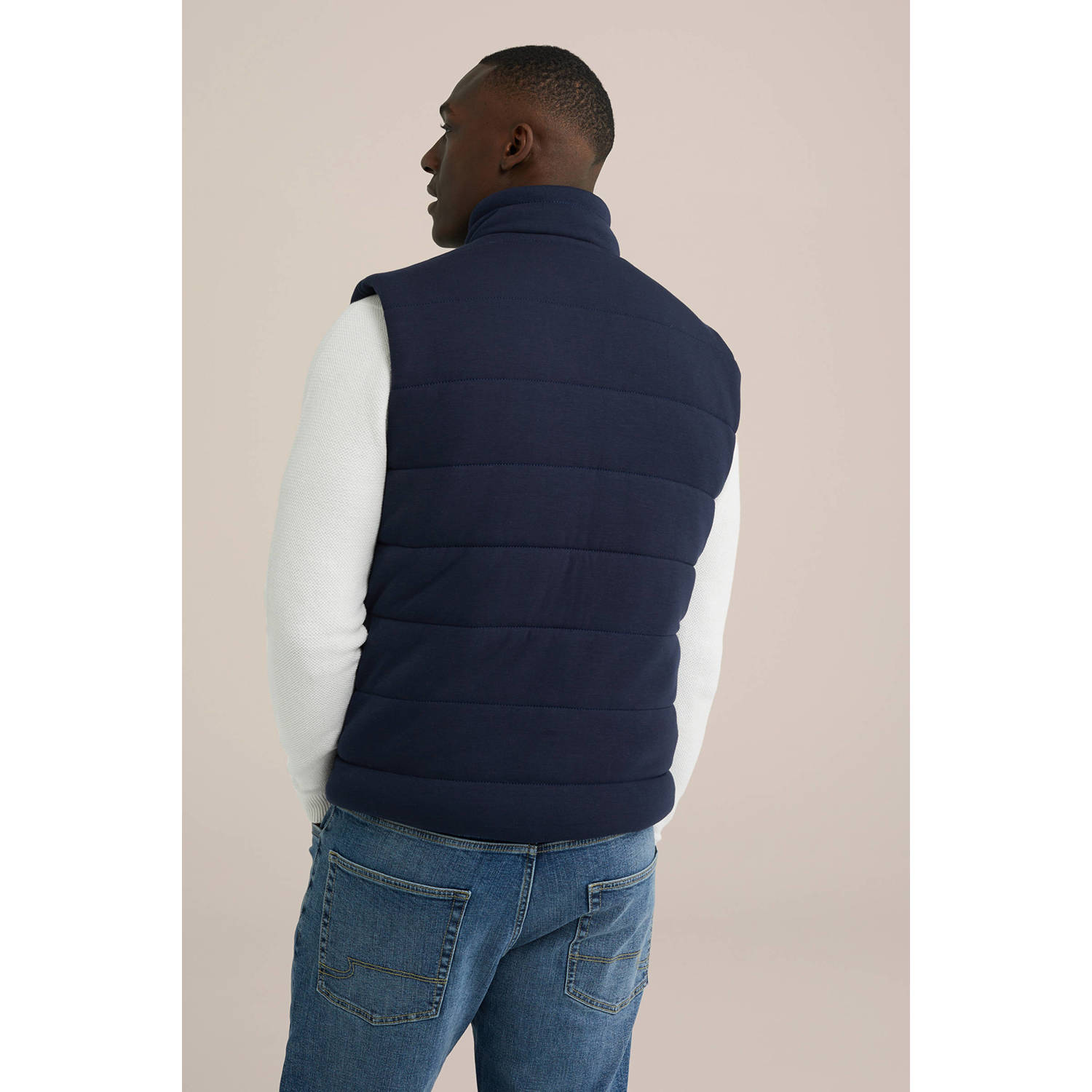 WE Fashion bodywarmer donkerblauw