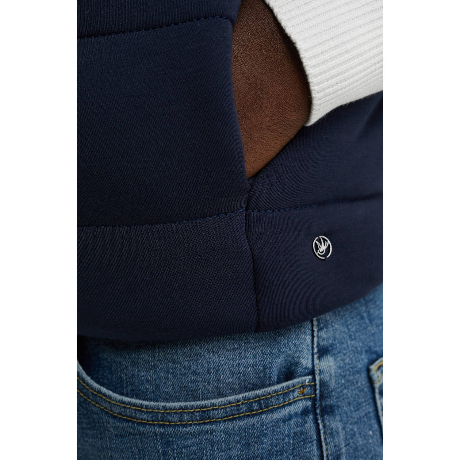 WE Fashion bodywarmer donkerblauw