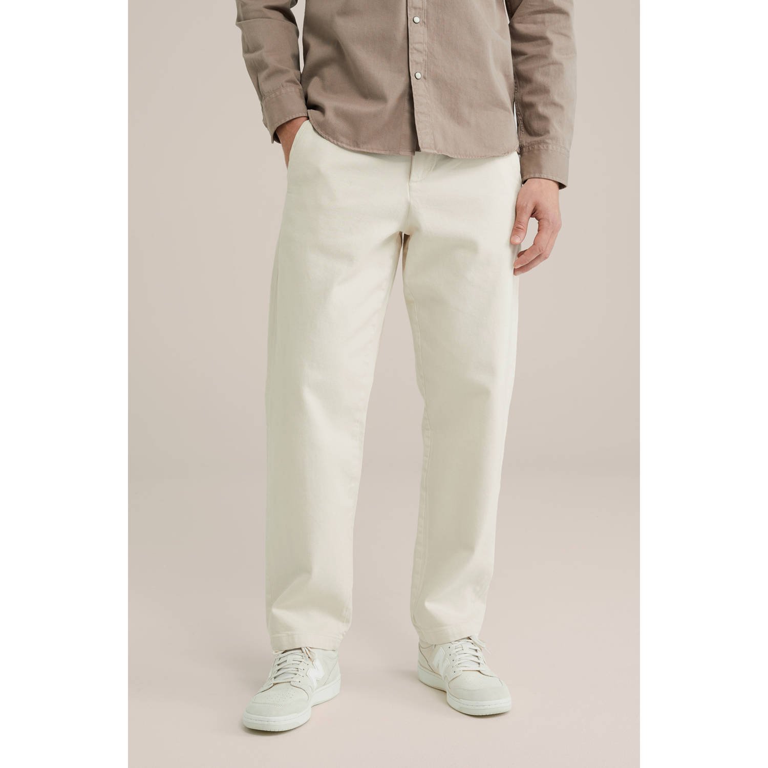 WE Fashion regular chino ecru