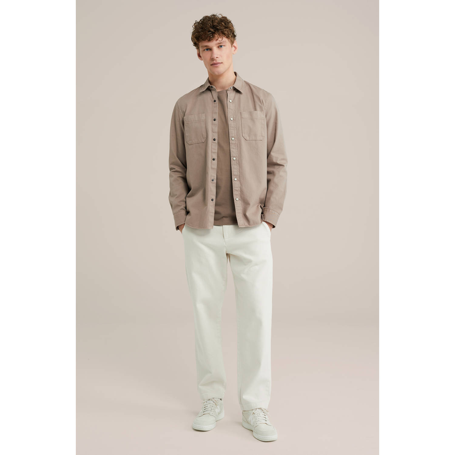 WE Fashion regular chino ecru