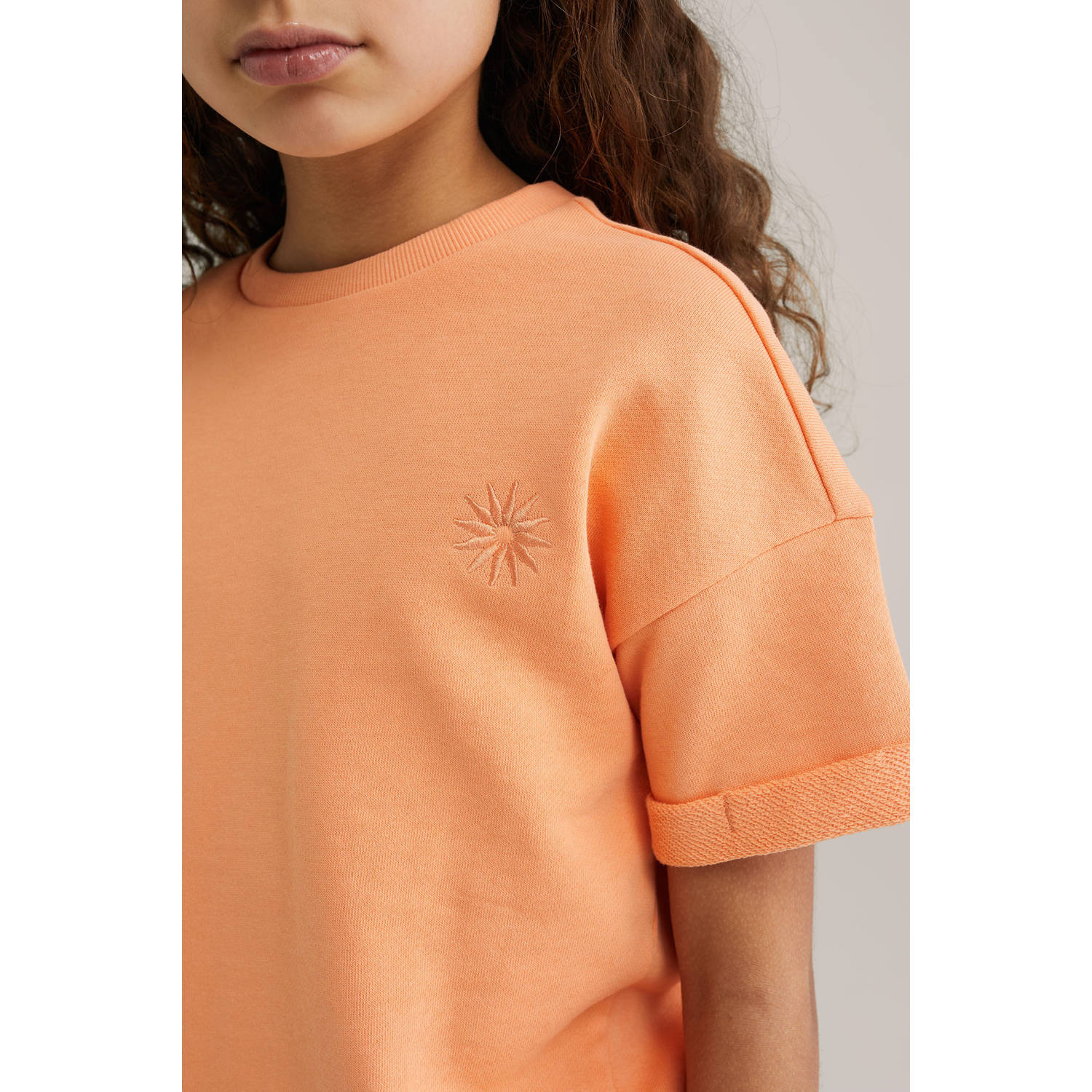 WE Fashion sweater oranje