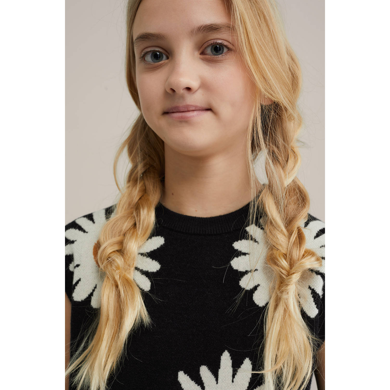 WE Fashion mouwloze top zwart