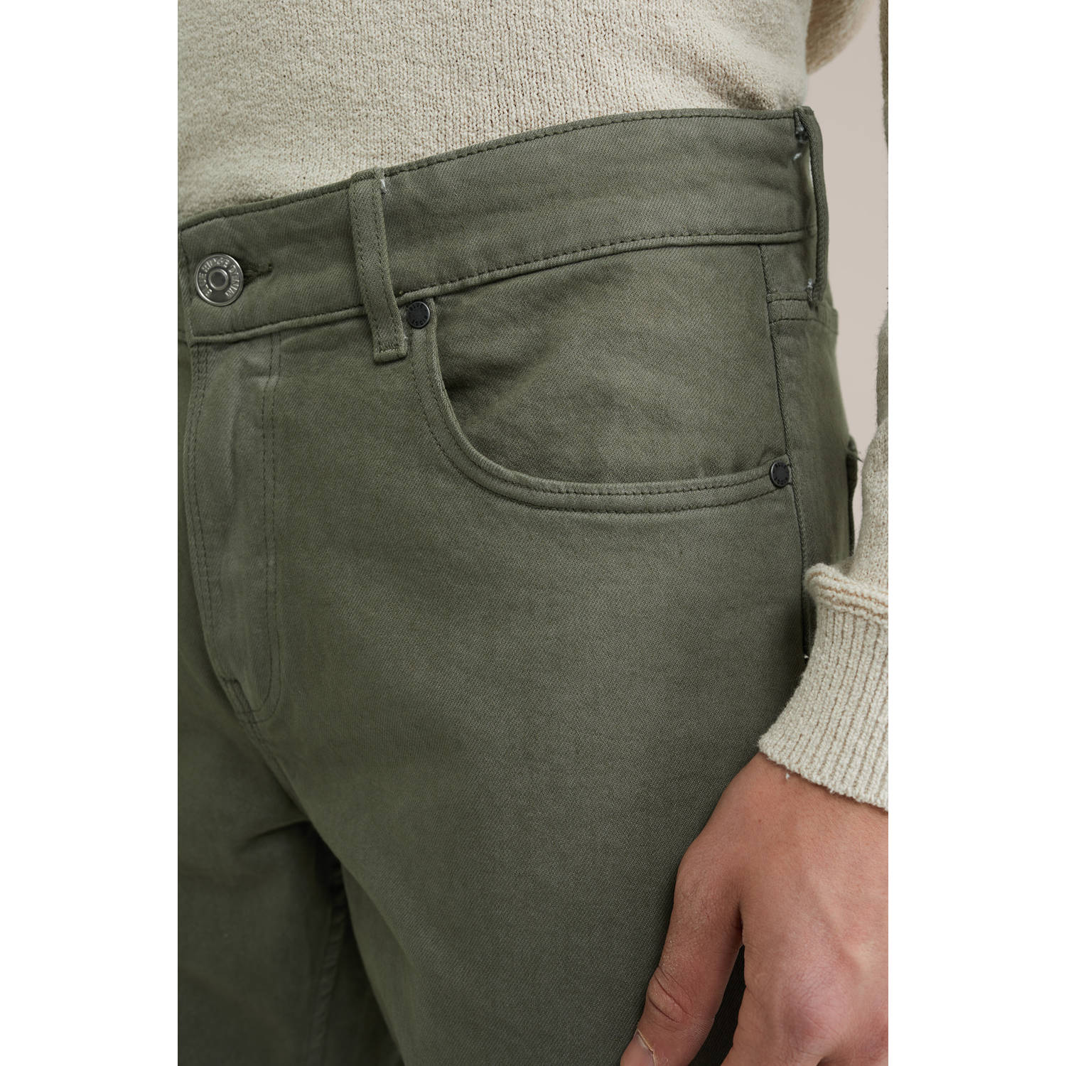 WE Fashion Blue Ridge regular fit jeans loden green
